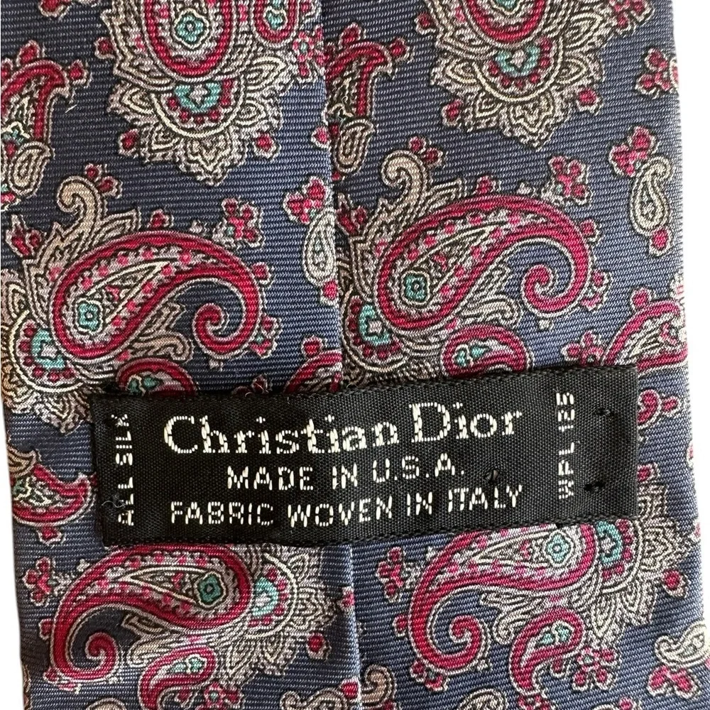 Christian Dior All Silk Neck Tie